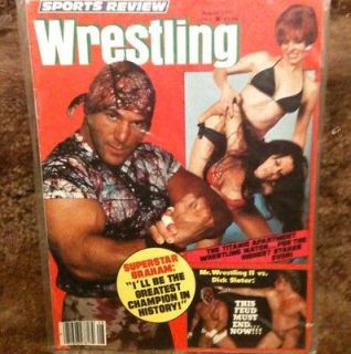 Sports Review Wrestling Magazine Aug 1977 Superstar Graham Womens 