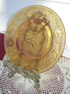 amber glass plate in Glassware