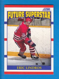   #440 ROOKIE RC Eric Lindros FUTURE SUPERSTAR GENERALS AMERICAN BLUE