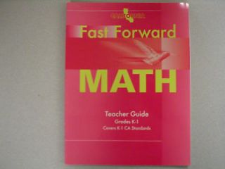 California Fast Forward Math Grade K 1 0153770384