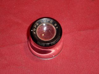 Vintage Agfa Lupe 8x for view Made in Germany Nice Loupe
