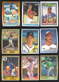Topps Complete Baseball Sets 1987 1988 1989 1990 1991 1992 MINT FREE 
