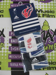 Pair of sealed Adidas London 2012 Olympic Paralympic Sweatbands NEW