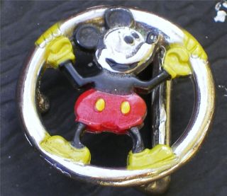 Vintage Walt Disney Productions Original Mickey Mouse Belt Buckle(S 