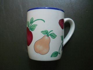 PRINCESS HOUSE Orchard Medley Cup Mug Fruit Pattern Nice Size Handle