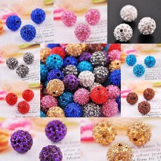   Quality Clay Round Crystal Glass Spacer Beads Many Color To Choose
