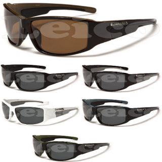   Mens Polarized Fishing Golf Hunting Sport Sunglasses Black White Brown