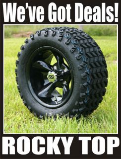 NEW 12x7 Godfather Golf Cart Wheels and All Terrain Tires