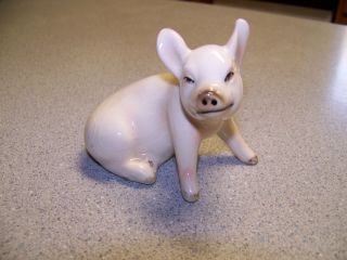 1975 GOEBEL Ceramic PIG Figurine WEST GERMANY