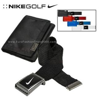 nike golf trifold wallet belt gift set 32 34 36