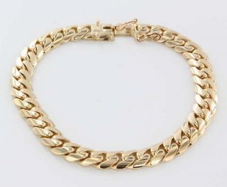 mens 14kt gold bracelet in Gold