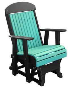 Luxcraft Poly 2 Classic Highback Outdoor Porch Glider