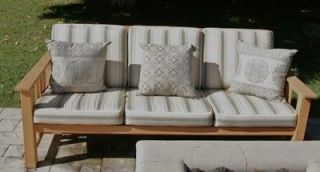 Fabulous Gloster Teak Patio Sofa with Cushions