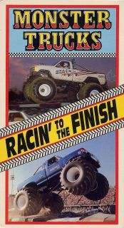 monster trucks RACIN TO THE FINISH bigfoot VHS