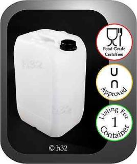   25L 25 Litre Plastic Water Containers Food Grade, Drum,Gerry,Jerrican