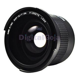 35x Super Fisheye Wide Angle Lens for 58 MM Canon Rebel T3i T3 T2i 