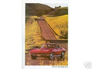 1964 64 CORVETTE STING RAY SALES BROCHURE