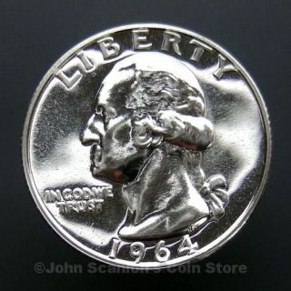 1964 Washington Silver Quarter   Choice Proof