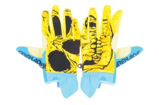 BRAND NEW WITH TAGS 2012 Grenade CC935 Gloves Skull Yellow MEDIUM 