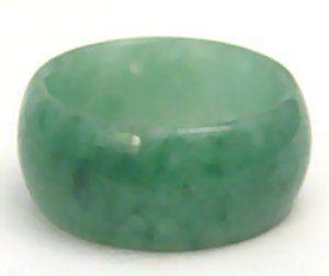 NEW Solid Genuine Green Jade Band Ring