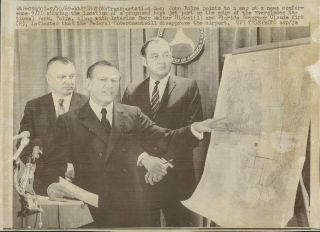 1969 Florida officials Announce Site for Jet Port Near Everglades Wire 