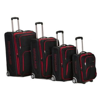   Polo Equipment Olympian 4 piece Expandable Luggage Set   Black