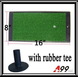 A99 golf practice heavy duty rubber base driving mat 16 x 8 R168e2