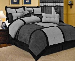 black grey comforter sets
