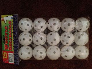 Whiffle Ball Golf Ball Size (qty 15)   Bird Toy Parts
