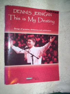   Jernigan This Is My Destiny songbook Christian song book gospel music