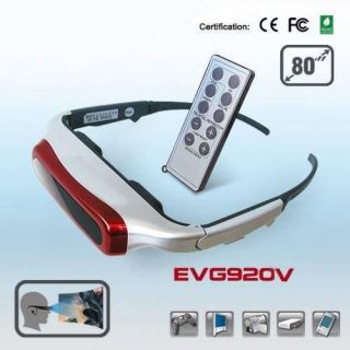 EVG920V 80 3D Virtaul Video Glasses AV out iTheater MP4 PSP Xbox Game 
