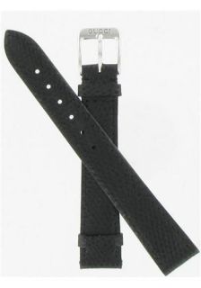   Gucci 545S 3600L 5400L 2600L black flat Lizard Watch Band 14 mm