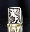 RECTANGLE BRONZE RING GRIFFIN GRIFFON GRYPHON MEDIEVAL