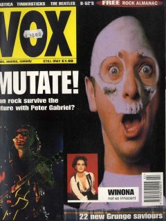 VOX MAGAZINE 1994 FEB PETER GABRIEL, THE BEATLES, TINDERSTICKS 