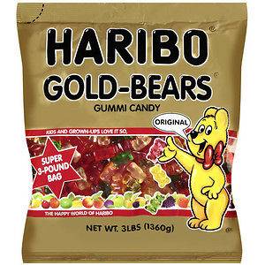Gummie Bears, Haribo 3LB HUGE BAG  in U.S.