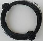   VICTORIAN HORSEHAIR Bracelet BANGLE Mourning c1890s Black Horse Hair