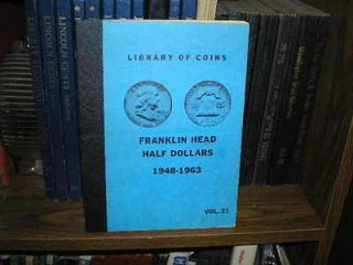   Coins album for silver Franklin half dollars from 1948 to 1964 tuff