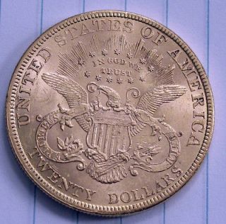 USA 20 DOLLARS GOLD EAGLE, COIN, DOLLAR 1894 AU