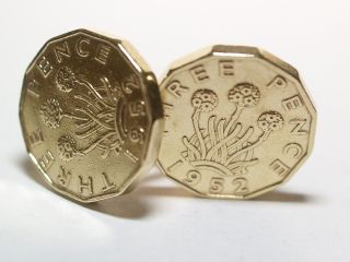   Day Original Threepence cufflinks   Wow fantastic gift for Fathers day