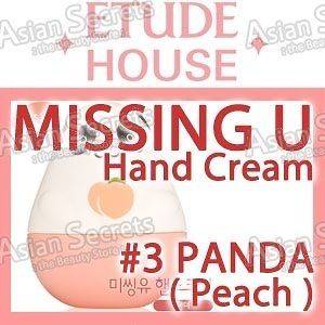 ETUDE HOUSE Missing U Hand Cream 30mL #3 Panda   Peach Fragrance