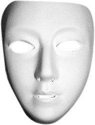   PLAIN FACE FEMALE Mask Great for dance groups Halloween dress up fun