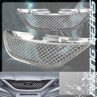    2011 Honeycomb Style ABS Plastic Chrome Front Grill Hood Grille 1PC