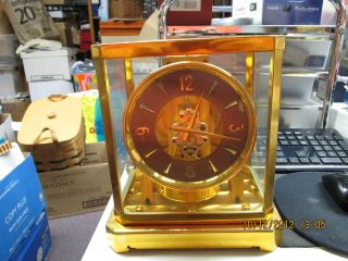   Atmos 1950s Perpetual Motion Mantle Clock with unusual dial L@@K