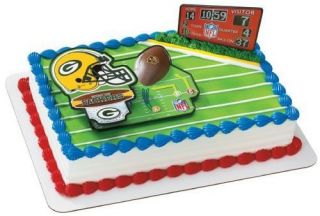 NFL GREEN BAY PACKERS Cake Decorating Kit Decoration Topper Football 