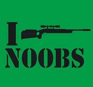   SNIPE NOOBS funny T Shirt for cod halo bf3 gamers ps3 xbox video games