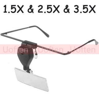 Hand Free Magnifier Eyelash Extension LED Lamp Magnifying Glasses 1.5X 