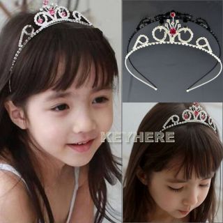 Rhinestone Princess Hair Band Headband Tiara For Kids & Girls K0E1 
