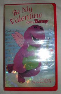 BARNEY BE MY VALENTINE VHS TAPE IN CASE
