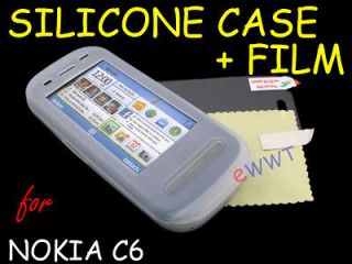   Skin Soft Cover Case + Screen Protector for Nokia C6 00 WVSC806