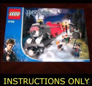 LEGO 4758 HOGWARTS EXPRESS 2nd EDITION INSTRUCTIONS NEW